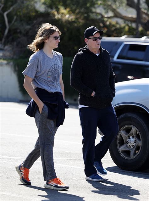 max sheen|Charlie Sheen’s Sons, Max & Bob, Are As Tall As Him During。